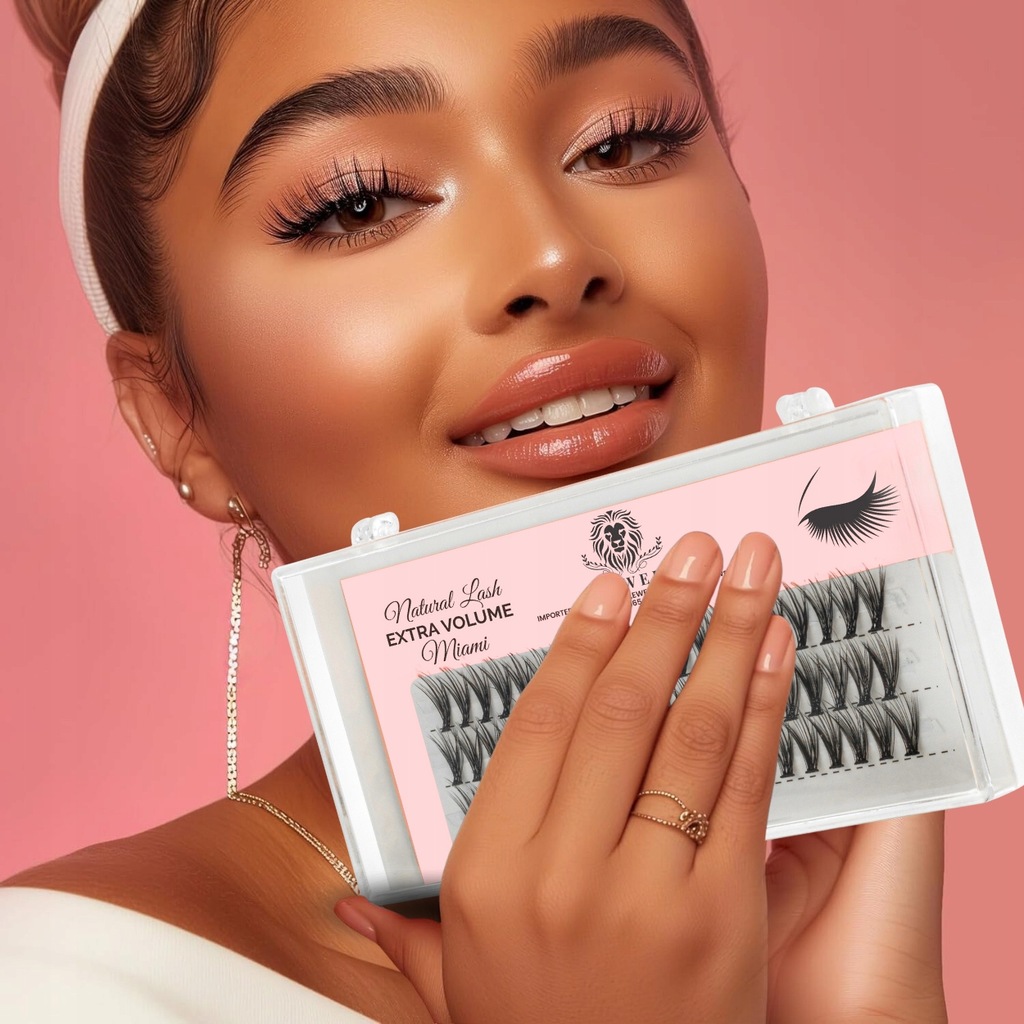 KĘPKI RZĘSY EYELASH Lewer Miami EXTRA VOLUME 10mm GĘSTE NATURALNE JEDWABNE Kod producenta Miami